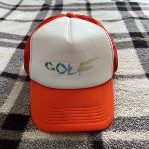 Golfwang logo trucker snapback hat